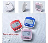 Dioche Podomètre Simple avec écran LCD, Compteur de Pas de Marche 3D, Podomètre Précis pour Le Fitness, la Course à Pied, la Randonnée, avec de Taille, écran Anti-Rayures (Blue)