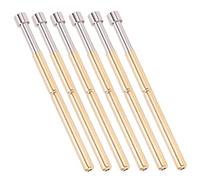 Dioche Pogo Pin Cup 100 Pièces Broches Pogo en Laiton Diamètre de Tube de 2,02 Mm Broches de Sonde de Test à Ressort à Tête Concave pour Les Tests de PCB, Outils Durables et à Haute conductivité