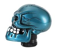 Dioche Pommeau de Levier de Vitesse en Forme de Tête de Mort, Levier de Vitesse de qualité Supérieure, Ajustement Universel, Design élégant Unique, Finition Rouge (GREEN #01)