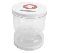 Dioche Pot à Cornichons Pot à Cornichons avec Passoire - Récipient à en Sablier Rabattable pour un Stockage Hermétique des Aliments - Séparation Facile des Liquides et Conservation de la Fraîcheur