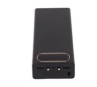 Dioche Power Bank Shell L16 16x18650 DIY Power Bank - Boîtier de Batterie Multifonctionnel à 2 Sorties USB avec écran LCD et Port d'entrée Micro/Type C - Idéal pour Les Appareils Mobiles (Black)