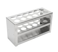 Dioche Prf Vial Holder Support de Tubes à Essai en Métal 12 Trous 0,75 Pouces Support de Tube à Centrifuger en Acier Inoxydable à 3 Niveaux Solide pour Laboratoire et école