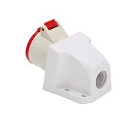 Dioche Prise Industrielle Triphasée 4 Broches 32A IP67 Prise électrique Murale Robuste pour Fabrication Industrielle Chantiers de Construction Navires Yachts PA66 Caoutchouc Laiton 2