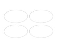 Dioche Protecteur de Roue Auto-adhésif Anti-Rayures ABS, 4 Pièces de 20 Pouces, Ajustement Universel pour Les Voitures (White)
