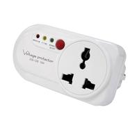 Dioche Protecteur de Tension électronique pour Réfrigérateur, Protection Haute Basse Tension 2500W 16A, Appareil Ménager Mural, Coque Ignifuge ABS (Prise UE)