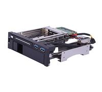 Dioche Rack Mobile Dual Bay III Station d'accueil pour Disque Dur Boîtier de Rack Interne à 2 Baies avec Port USB 3.0 Prise en Charge du Remplacement à Chaud des Disques Durs 2,5" et 3,5"