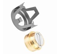 Dioche Réchaud de Camping à Alcool Réchaud à Alcool Portatif Ultra Léger Ultra Léger pour la Cuisine - Idéal pour Le Camping, la Randonnée, la Cuisine au Barbecue - avec Réglage Réglable (Grey)