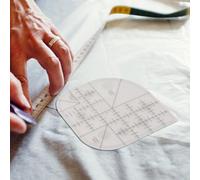 Dioche Règle de Coins en Boîte, Règle de d'angle Incurvée en Acrylique pour Couture | Outil de Multi-tailles pour le Quilting DIY | Coupes Précises pour Sets de Table, Nappes et Travaux manuels.
