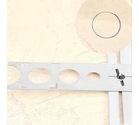 Dioche Règle de Localisation de Trou de Carrelage Réglable en Acier Inoxydable - Outil de Mesure de Poinçon de Perçage Universel pour Un Positionnement Précis de Plusieurs Trous