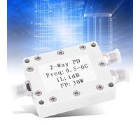 Dioche Répartiteur de Puissance Répartiteur de Puissance RF 2 Voies 30 W Module Diviseur de 2 Voies 0,5-6 GHz de - Alliage d'aluminium CNC de qualité Supérieure, Faible Perte d'insertion, Idéal