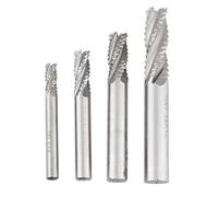 Dioche Router Bit HSS 4pcs HSS Ebauche End Mill Set - CNC Router Bits pour Fraiseuse, M6/M8/M10/tailles avec une efficacité et une Durée de Vie élevées