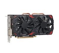 Dioche Rx580 RX 580 Carte Graphique en Métal, électronique RX 580 8 Go 256 Bits Cartes Graphiques de Jeu D'ordinateur Carte Graphique Plug and Play Silencieuse avec Deux Ventilateurs