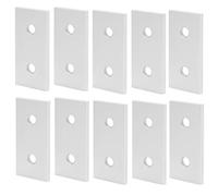 Dioche Série 15 10 Pièces Plaque de Jonction Plaque de Connexion Plate en Aluminium-outil de Connexion Verticale à 2 Trous pour les Structures de Cadre en Aluminium, Conception Durable et Flexible