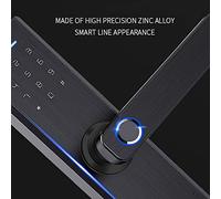 Dioche Serrure de Porte électronique avec Mot de Passe WiFi APP - Serrure Biométrique Intelligente à Empreintes Digitales avec Accès à Distance, Alliage d'aluminium Durable, Méthodes de