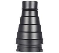 Dioche Snoot Optique Conique, Kit de Snoot de Studio Conique avec Grille et 5 Filtres de Couleur pour Flash de Photographie Monolight Stroboscopique en Studio