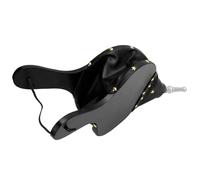 Dioche Soufflet pour Fosse Soufflet de Cheminée Manuel pour Barbecue au Charbon de Bois et Cheminée en Plein Air - Souffleur d'air en Cuir PU et Bois Résistant à la Chaleur avec Buse Argentée -