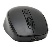 Dioche Souris sans Fil Ergonomique 2.4g avec des Clés Silencieuses et Batterie Rechargeable de 500mAh, DPI Réglable pour Les Souris Informatiques et Ordinateur Portable, Noir (Black)