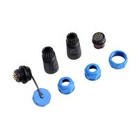 Dioche SP21 IP68 Connecteur de Prise de Bouchon d'aviation étanche IP68 2pin Câble en Ligne en Plastique pour Les Lampes et Lanternes Extérieures (12pins)