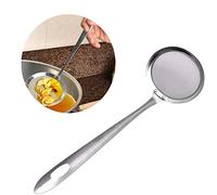 Dioche Stainless Steel Fat Cuillère écumoire de Graisse en Acier Inoxydable - Louche Passoire à Mailles Fines pour un Filtrage Efficace de l'huile - Manche de 25 Cm de Long - Parfait pour les