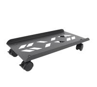 Dioche Support CPU Support Tour d'ordinateur avec Roulettes - CPU Mobile en Acier ventilé pour Utilisation de Jeu et de Bureau, 20 X 40 Cm, Supporte jusqu'à 176 Lbs