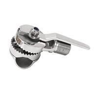 Dioche Support d'antenne Marine Support d'antenne VHF Marin, à Cliquet Réglable en Acier Inoxydable 316 pour Rails de 7/8 à 1 Pouce, Compatible avec Les Bateaux et Yachts