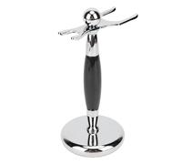 Dioche Support de Blaireau à Ouvertures Extra Larges, Support de Rasage Double Face pour Hommes avec Base en Métal en Alliage de Palissandre, Accessoires de Toilettage pour Salle de (BLUE)