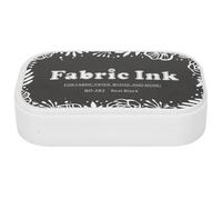 Dioche Tampon Encreur Permanent Restore Style Tampon Encreur coloré en éponge - Non Toxique pour en Caoutchouc sur Papier, Tissu et Bois - Couleurs Vives, et Durable - 9,5 X 5,52 Cm (BD-282 noir pur)