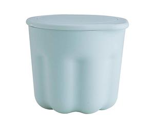 Dioche Tasse de Nettoyage de Brosse de Maquillage, Bol de Nettoyage de Brosse Cosmétique PP TPR Multifonctionnel Sûr avec Support de Séchage pour Voyage et Usage Domestique (BLUE)