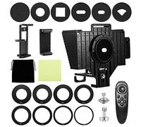 Dioche Téléprompteur DSLR pour Téléphone Portable avec Télécommande, Grand écran pour la Diffusion en Direct et l'enregistrement Vidéo, Prend en Charge Les Smartphones et Les Tablettes