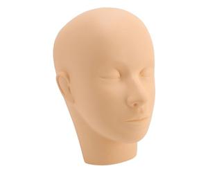 Dioche Tête de Mannequin Pratique Tête de Mannequin Simulation de Formation Réutilisable et Lavable pour le Maquillage, les Soins de la Peau, le Massage - Matériau PVC pour une Sensation Réaliste