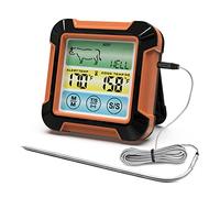 Dioche Thermomètre à Viande Numérique avec Longue Sonde | Contrôle Tactile LCD et Alerte de Rétroéclairage | Thermomètre de Cuisson de Haute Précision pour Barbecue, Four et Grill | Fonction (Non