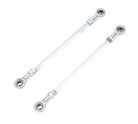 Dioche Tige, Arbre de Direction 1 Paire 255 Mm Kit de Biellette de Direction en Alliage d'acier 8 Mm Joint à Rotule Ensemble d'extrémité de Biellette de pour Go Kart Drift Trike ATV Quad Mini Vélo