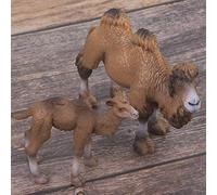 Dioche Toy Figure Ensemble de 2 Figurines Miniatures de Chameau - Jouet éducatif de Haute qualité pour Enfants, Modèles d'animaux Réalistes pour et Apprendre, Parfait pour la Décoration de la