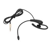 Dioche Un Casque d'oreille écouteur et Microphone TPE Casque de Centre D'appel Crochet d'oreille Simple Face 3.5Mm Casque de Service Client avec Microphone pour Téléphones Mobiles