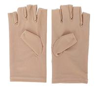 Dioche Uv Pour Lampe à Ongles Professionnel Fibre Coton Anti Uv Nail Art Uv Bouclier Outil De Manucure De Uv Harm Coup De Maison De Protection Solaire Sans Doigts (Beige)