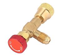 Dioche Vanne d'arrêt R410A, robinet de sécurité pour climatisation, tuyaux pour azote gazeux R32, 1/4'' - 5/16'', vanne de régulation pour tuyau de charge de réfrigérant