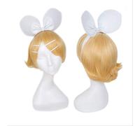 DIOCOS VOCALOID Kagamine Rin Kagamine Len Cosplay Wigs With Headwear One Size A