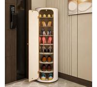 Diodceraic Meuble à Chaussures Rotatif 6/7/8 Niveaux, Tour autoportante, Rack tournant Gain de Place pour Coins, pour Salon, entrée, Couloir(B-40X120cm(H))