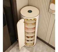 Diodceraic Meuble à Chaussures Rotatif 6/7/8 Niveaux, Tour autoportante, Rack tournant Gain de Place pour Coins, pour Salon, entrée, Couloir(C-32X105cm(H))