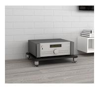 Diodceraic Rack Stéréo Support AV Média Rack Tour Audio CD Lecteur de Disque Stéréo Récepteur DVD Étagère, Cabinet d'Affichage CD avec Pieds Antivibratoires(1 Tier)