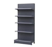 Diodceraic Rayonnage gondole, étagères de supermarché,rayonnage gondole pour Commerce, présentoirs commerciaux pour supérette, épicerie et Fournitures de Bureau(H195cm-Gray,L70cm(Sub Shelf))