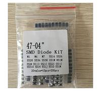 Diode 200pcs / lot Kit assorti de diodes SMD 20value10PCS Contient des diodes SS110 SS220 SS210 SS310 SS510 SS16 SS26 SS34 SS36 ES1J ES1D M7 M4 US1M AMNzOgOdL