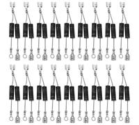 Diode Haute Tension pour Micro-ondes, 10 Pièces, Abs, Noir | Remplacement Unidirectionnel et Bidirectionnel, Entretien D’appareil, Circuit de Condensateur, Non Compatible Inverter