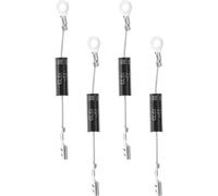 Diode Lot de 4 Cl01-12 Haute Tension Four à Micro-ondes pour Borne | Métal Noir, Pièce de Rechange, Protection Court-circuit et Surcharge, pour Réparation
