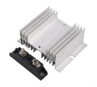 Diode solaire MD50A - 1600 V - 50 A - Avec dissipateur thermique - Base en cuivre - Diode de redresseur solaire IP68 - Étanche - Diode de blocage PV 50 A - Diode haute performance - 1600 V - 50 A