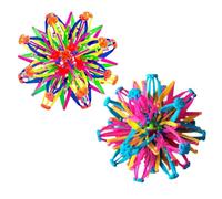 Dioeazh 2pcs Respiration Extensible - Boule Anti Stress Enfant Multicolore Magique, Respiration BouleMagique Extensibles,Boule Magique Rétractable Et Changeable, Balle ExtensibleRespiration