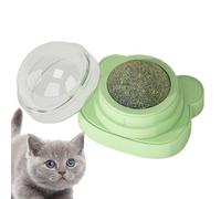 Dioeazh Boules Herbes A Chat, Jouet De Boule Cataire Rotatif Comestible Mural, pour Se Nettoyer Les Dents Et Prévenir La Mauvaise haleines, pour Chats Et Chatons (5.5 X 6.5 X 4cm)