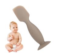Dioeazh Brosse à crème pour couches pour nouveau-né, applicateur de spatule de crème pour couches pour bébé - Spatule à couches en silicone souple - Applicateur de pâte lisse et Flexible, Base à