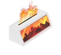 Dioeazh Diffuseur d'Huiles Essentielles,Diffuseurs de Parfum Rétro,Humidificateur d'Air Forme Poêle à Charbon Avec Éclairage LED 7 Couleurs - Pour Bureau Étagère Armoire Bibliothèque Support TV