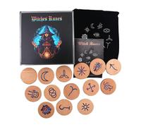 Dioeazh Jeu de Pierres Runes,Accessoires de Divination | Runes Gravées Portables | pour Débutants Passionnés Collectionneurs Artistes Écrivains Méditation Anniversaire Fêtes et Événements à